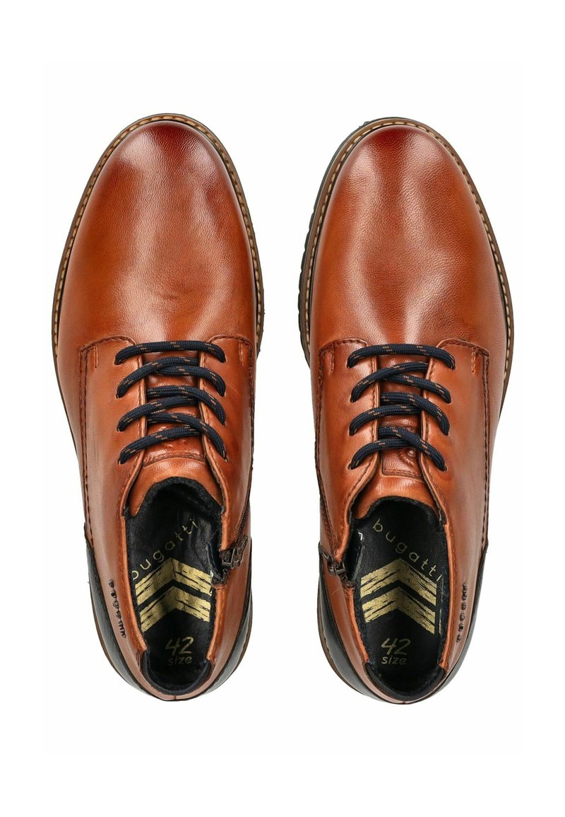 Chaussures Bugatti Site Officiel Bottines Bugatti Marcelo Eco - Style Vintage Et Confort Au Quotidien Bottines Marron Cognac