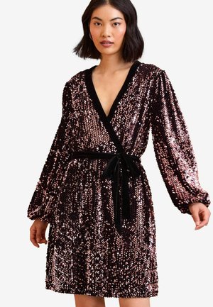 Love & Roses REGULAR FIT - SEQUIN WRAP - Juhlamekko - pink