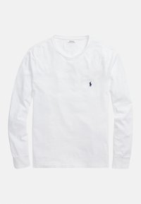 CUSTOM SLIM JERSEY LONG-SLEEVE T-SHIRT - Majica z dolgimi rokavi - white