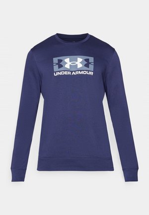 Under Armour RIVAL LOGO CREW  - Sweatshirt - midnight navy/downpour gray/white