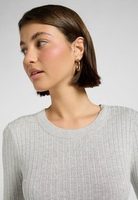 Lee LONG SLEEVE CREW_NECK  - Maxikleid - grey heather