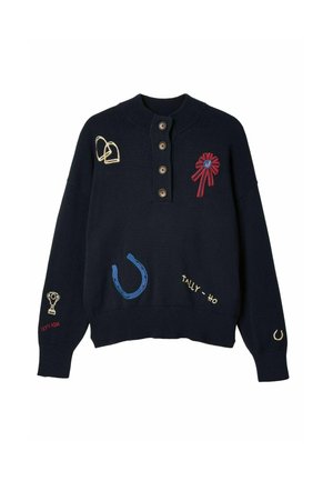 BUCKLEY HORSE EMBROIDERED  - Jumper - navy