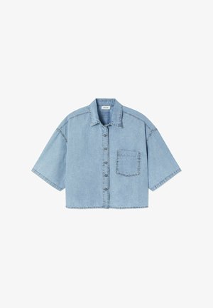 American Vintage, CHEMISE FEMME PAYBOU - Blúzka so zapínaním na gombíky - blue snow