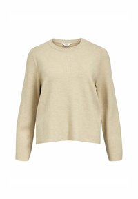 OBJREYNARD O-NECK NOOS - Stickad tröja - humus