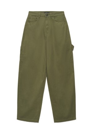 Calliope, PANTALONE LUNGO TINTA UNITA - Pantaloni - verde militare scuro