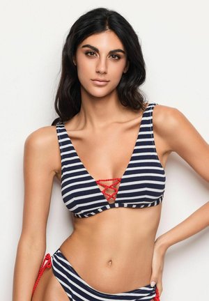 Yamamay SAILOR - Bikini pezzo sopra - blue white stripes