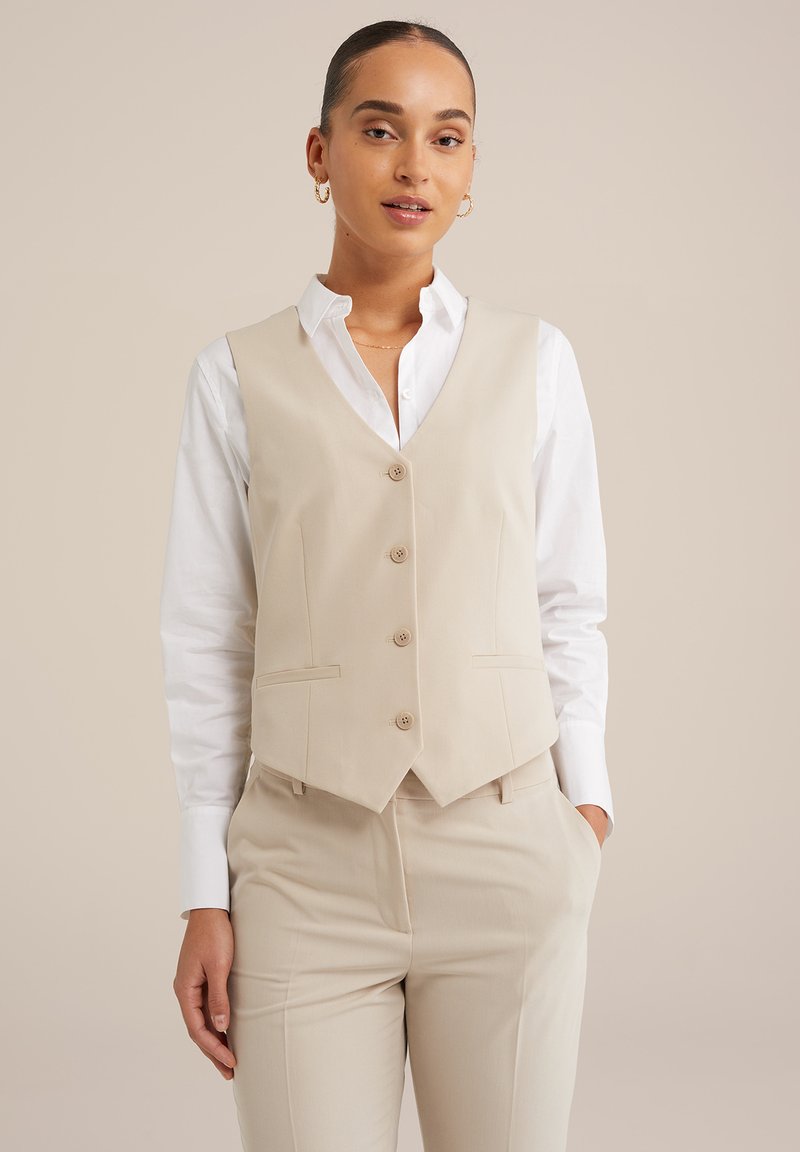 WE Fashion - Liemenė - beige, Padidinti