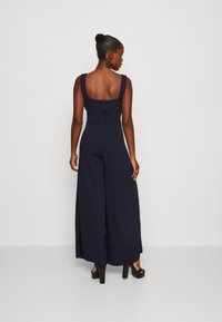 WAL G. RAIN WIDE LEG PLEAT - Mono - navy blue