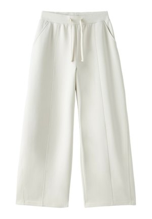 Stradivarius, WIDE-LEG JOGGER TROUSERS - Pantalon de survêtement - white