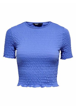 ONLY MIT KURZEN ÄRMELN GESMOKTES - Bluse - blue yonder