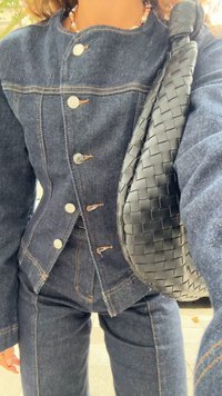 Gina Tricot TAILORED JACKET - Traper jakna - rinse