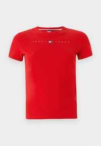 SLIM LINEAR TEE - T-shirt print - sapphire red