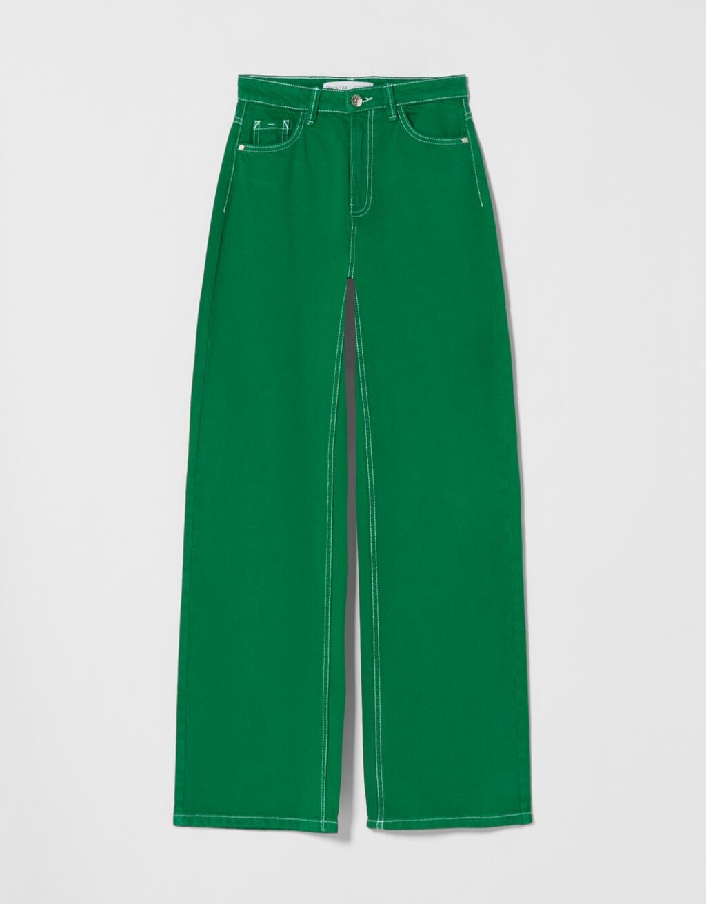 Bershka WIDE LEG - Jeans a zampa - green/verde - Zalando.it