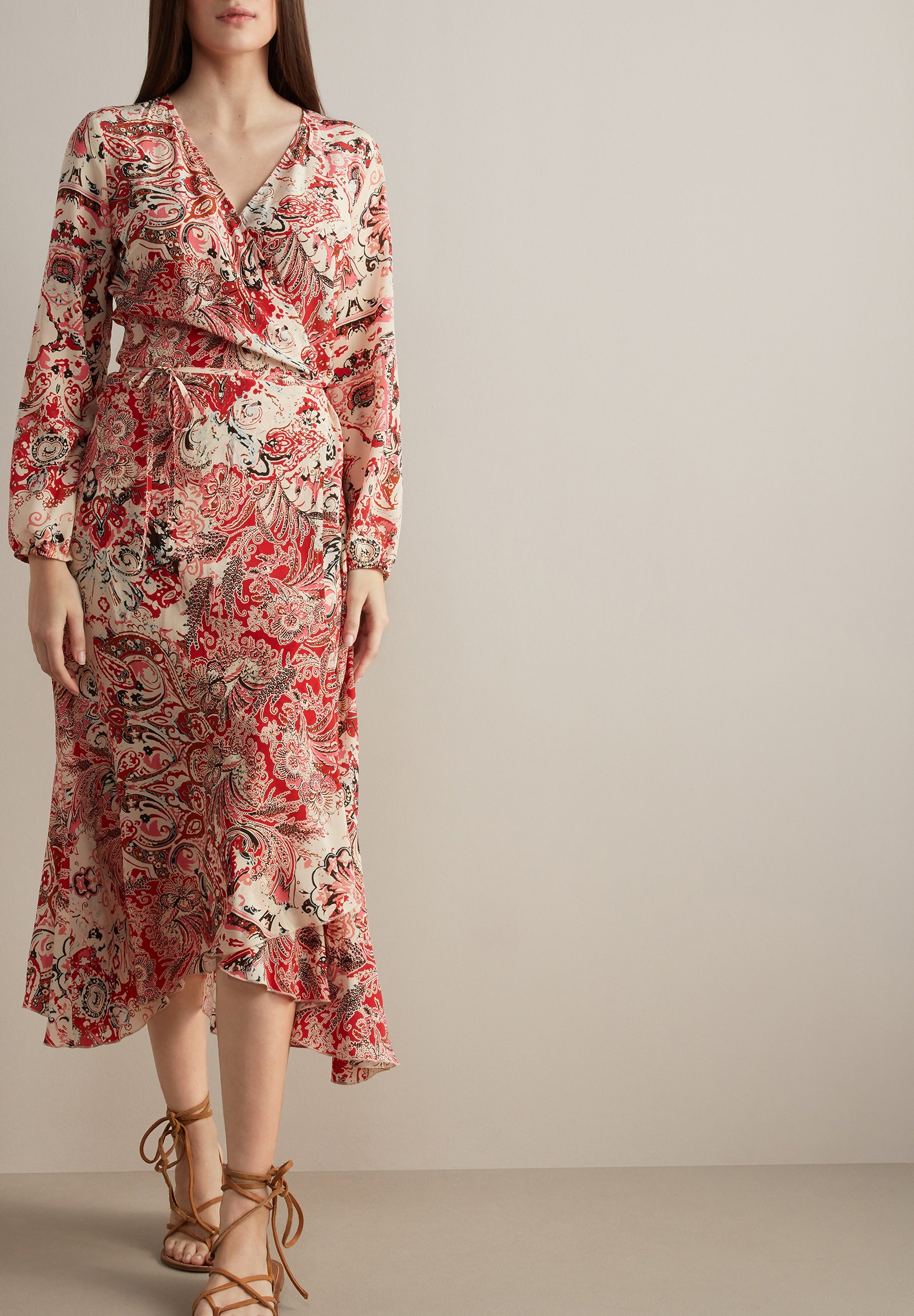 Falconeri Vestito estivo - paisley corallo/rosso chiaro screziato - Zalando