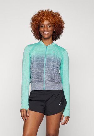 SEAMLESS JACKET - Løpejakke - aurora green/blue expanse