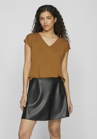 VILA VIMODALA V NECK - Camiseta básica - rubber