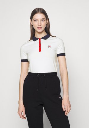 Fila, HATEYA - T-shirt con stampa - blanc de blanc/black iris