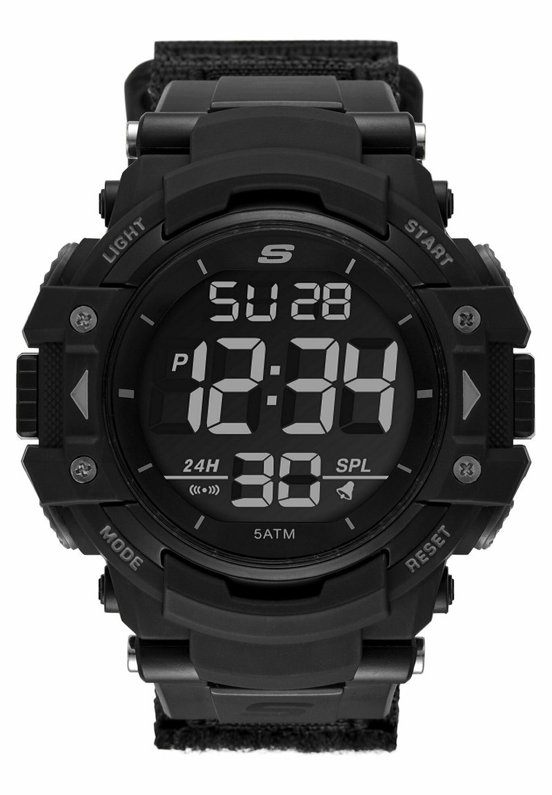 Skechers TRADITIONAL KEATS - Digitaluhr - black