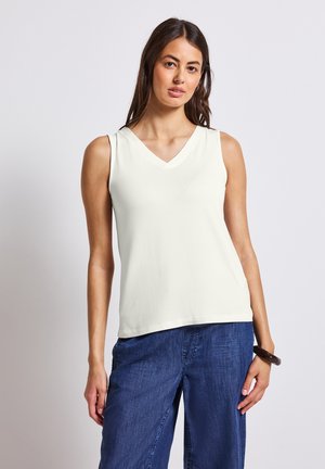 V-NECK - Top - weiß