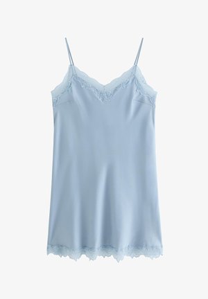 Lindex, SATIN SLIP SHORT - Nattrøjer / negligé - light dusty blue