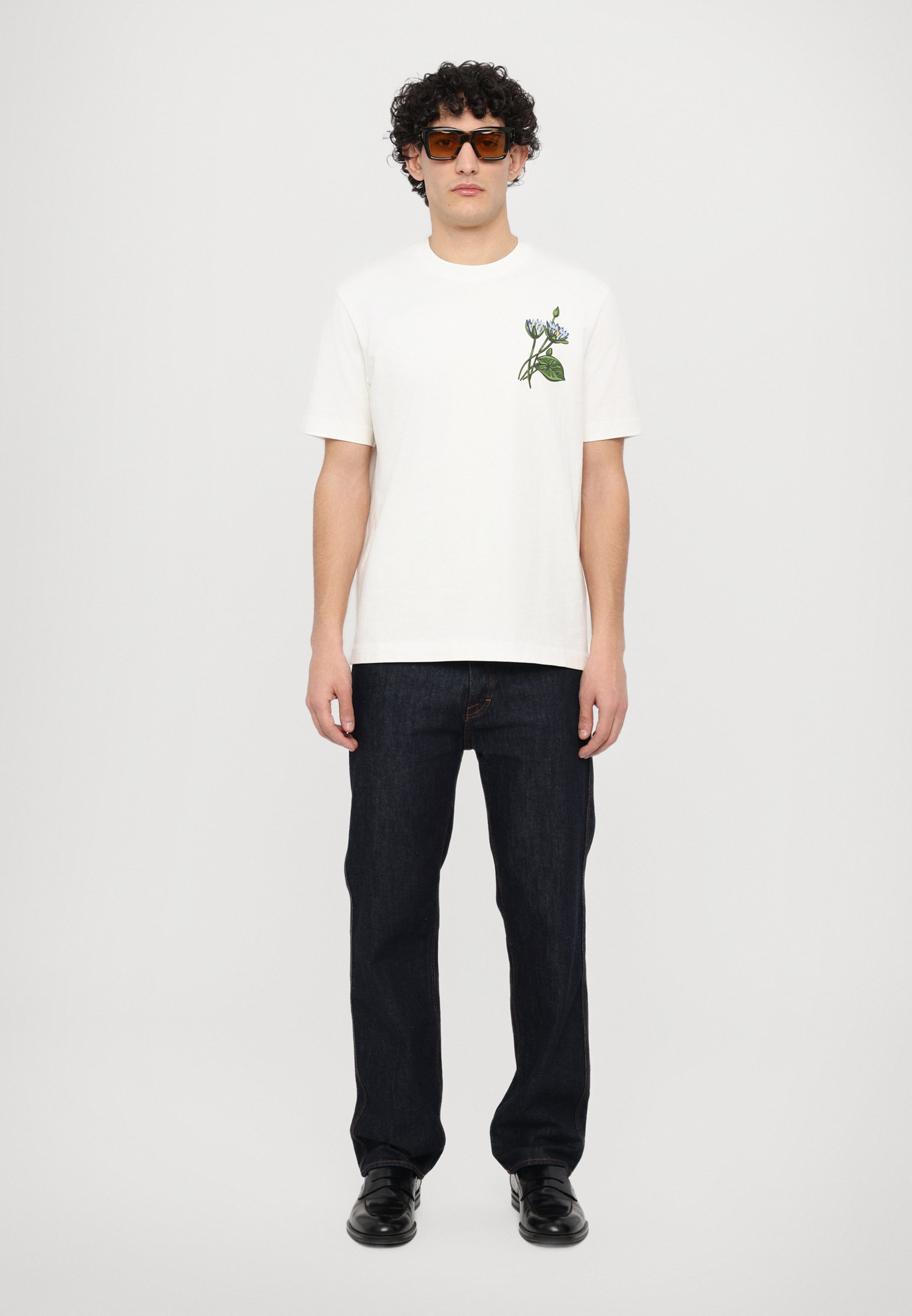 PS Paul Smith FLOWER - Print T-shirt - off white/white - Zalando.co.uk