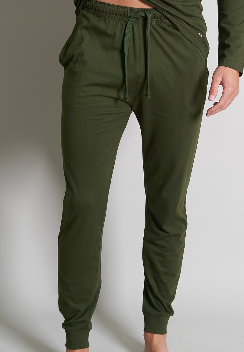 TOM TAILOR Bas de pyjama - grün-dunkel-uni