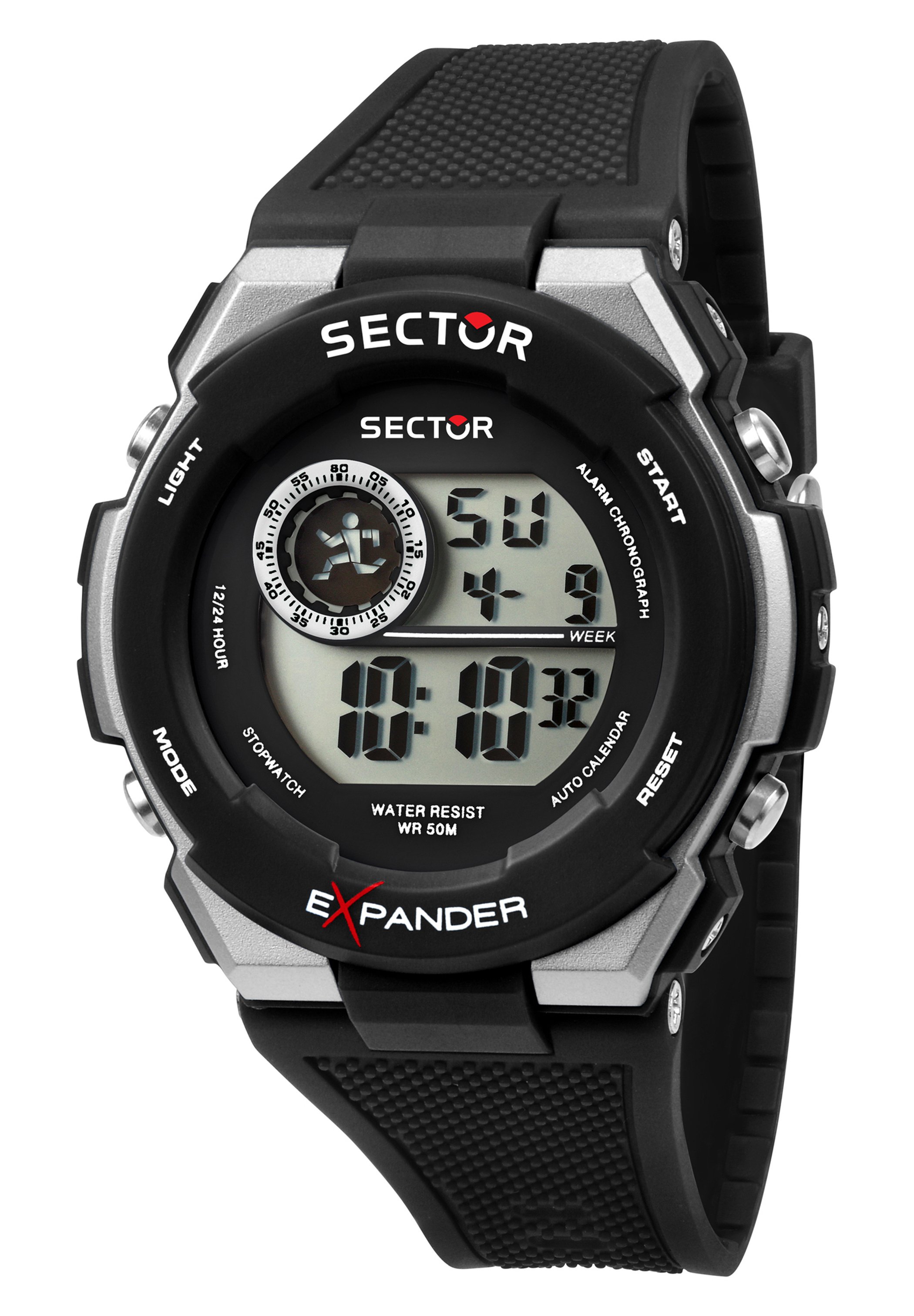 Sector Orologio digitale - schwarz/nero - Zalando
