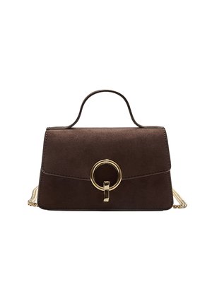 WITH A ROUND CLASP - Sac bandoulière - dark brown