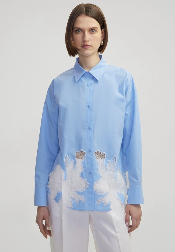 CONTRAST TRANSPARENT DETAIL - Hemdbluse