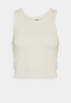 ONLY, ONLVEGA SEAMLESS ONECK CROP - Undertrøjer - pumice stone