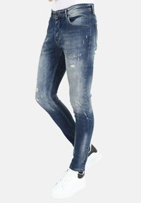 Local Fanatic STOASHED SCHEUREN -MM - Slim fit jeans - blauw