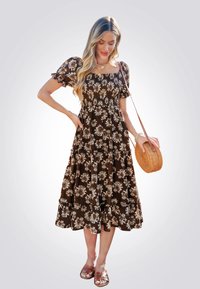 Cupshe Denní šaty - dark brown