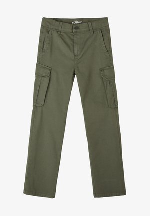 REGULAR - Pantaloni cargo - olivgrün