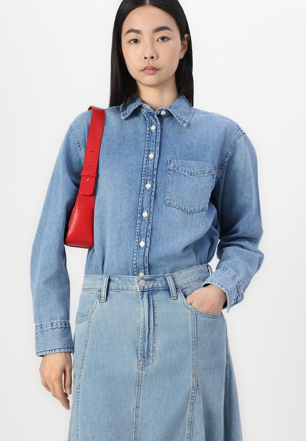 ULTRASOFT ALINE SKIRT CARMEN - A-line skirt - light wash2