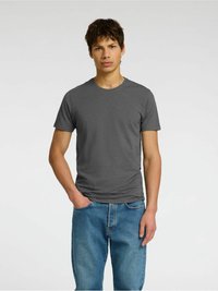 Selected Homme SLHROLAND O NECK TEE 3 PACK  - Paprasti marškinėliai - medium grey melange