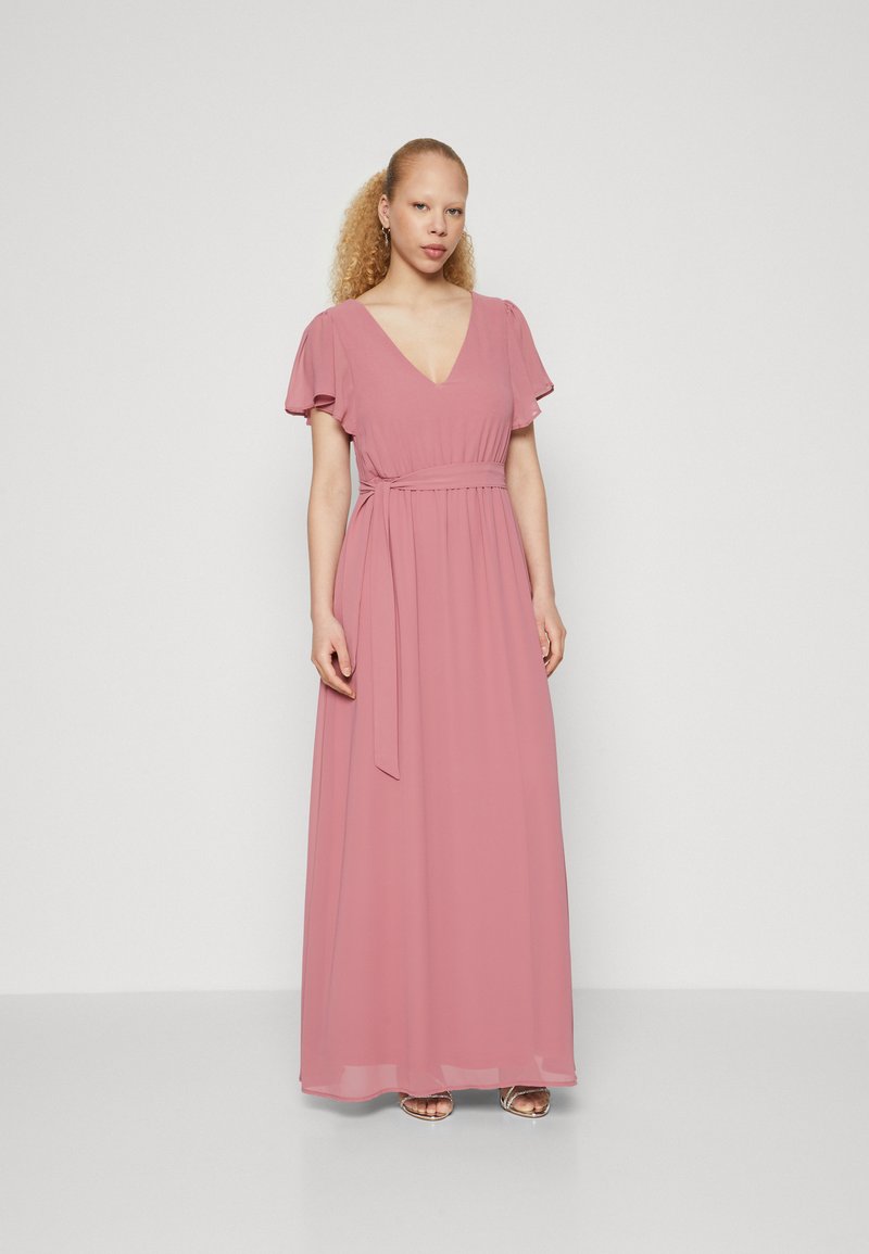 VILA - VIMICADA V NECK MAXI DRESS - Ballkleid - mesa rose, Vergrößern