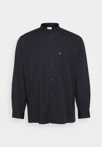 POPLIN GRANDAD COLLAR SHIRT - Srajca - black