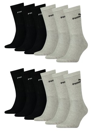 12ER PACK UNISEX - Socken - black grey