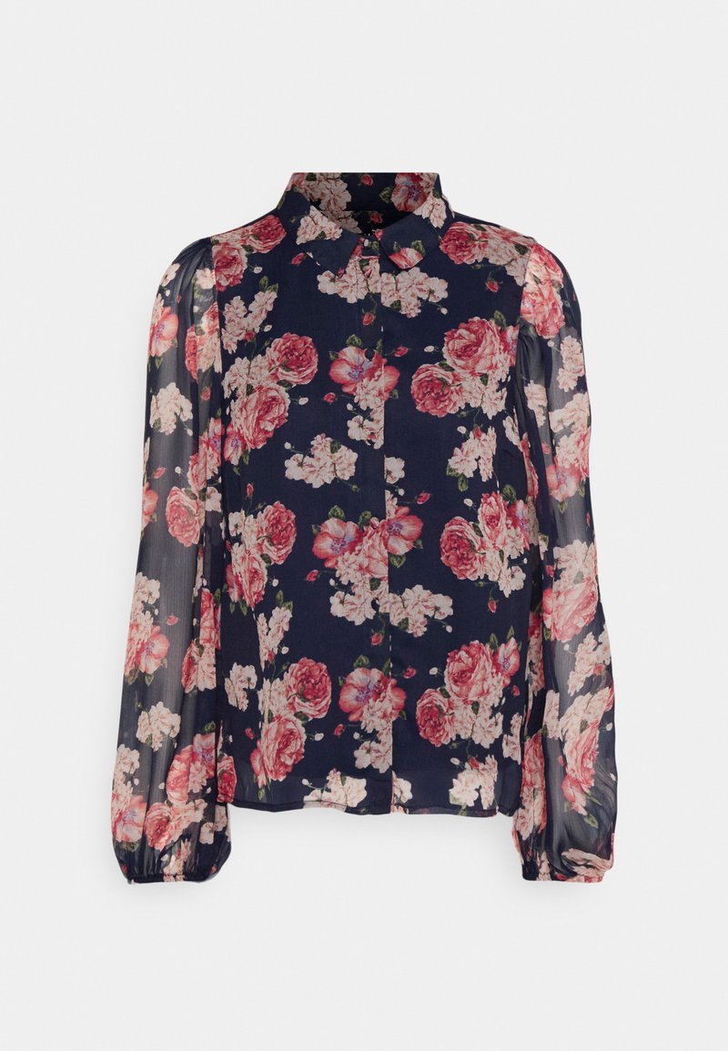 Vero Moda VMKAYA  - Blusa com botões - navy blazer peony
