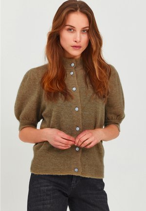 PULZ PZASTRID - Strickjacke - otter melange