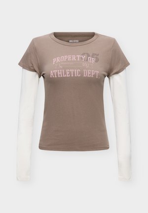 Hollister Co., APAC TWOFER - T-shirt à manches longues - brown