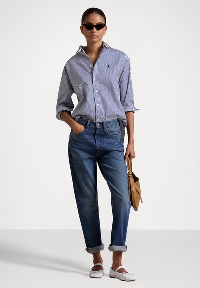Polo Ralph Lauren RELAXED FIT STRIPED COTTON SHIRT - Pogājama blūze - navy/white