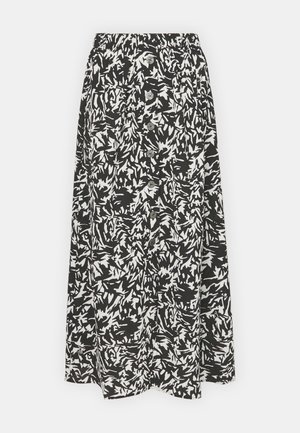 ONLY ONLNOVA LIFE LUX BUTTON SKIRT - A-vonalú szoknya - black