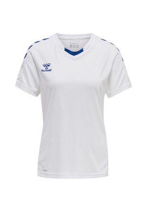 Hummel, CORE - Sports T-shirts - white true blue