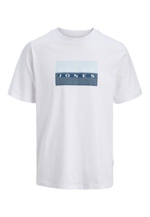 Jack & Jones Junior, JCOFUSION DOTS PRINT TEE SS CN SN JNR - Print T-shirt - bright white