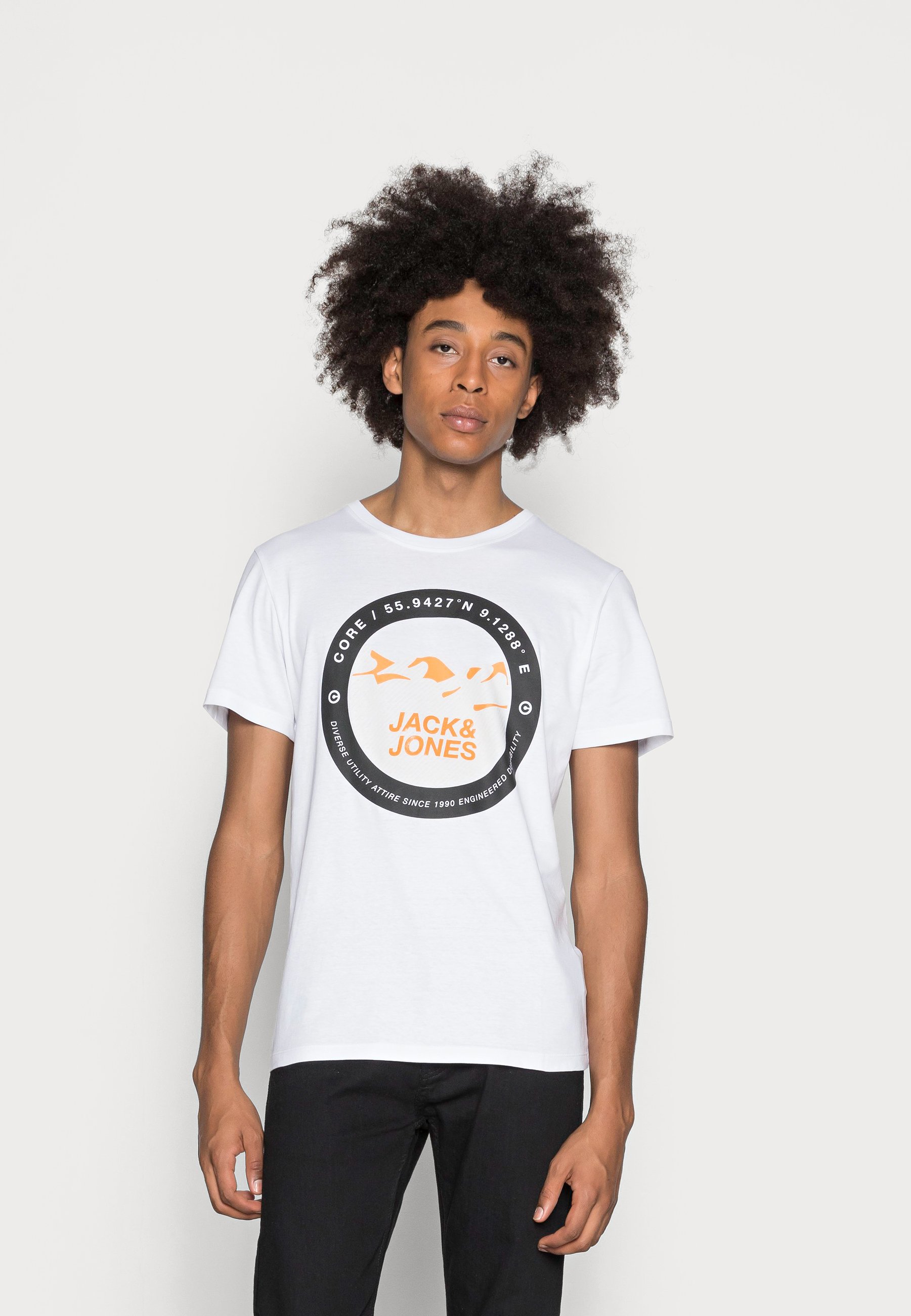 Jones JCOBILO - Print T-shirt - white 