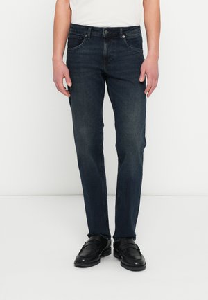 STRAIGHT CASH - Sirgete säärtega teksad - dark-blue denim