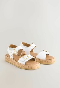Platformas sandales - white leather