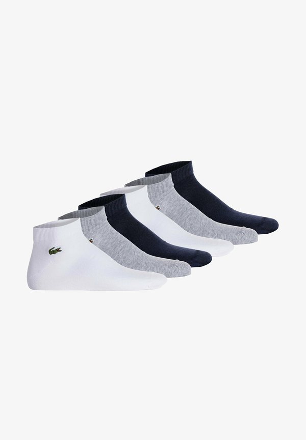 6PACK - Socks - weiß grau dunkelblau