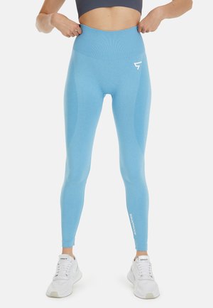 ROW SEAMLESS HIGH WAISTED SPORT  - Pajkice – hlače - sky blue